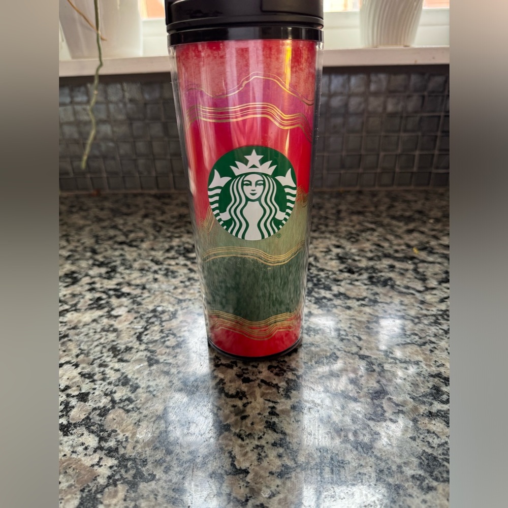 Starbucks 2021 Holiday 16oz Travel Tumbler. Excellent condition - Picture 1 of 5